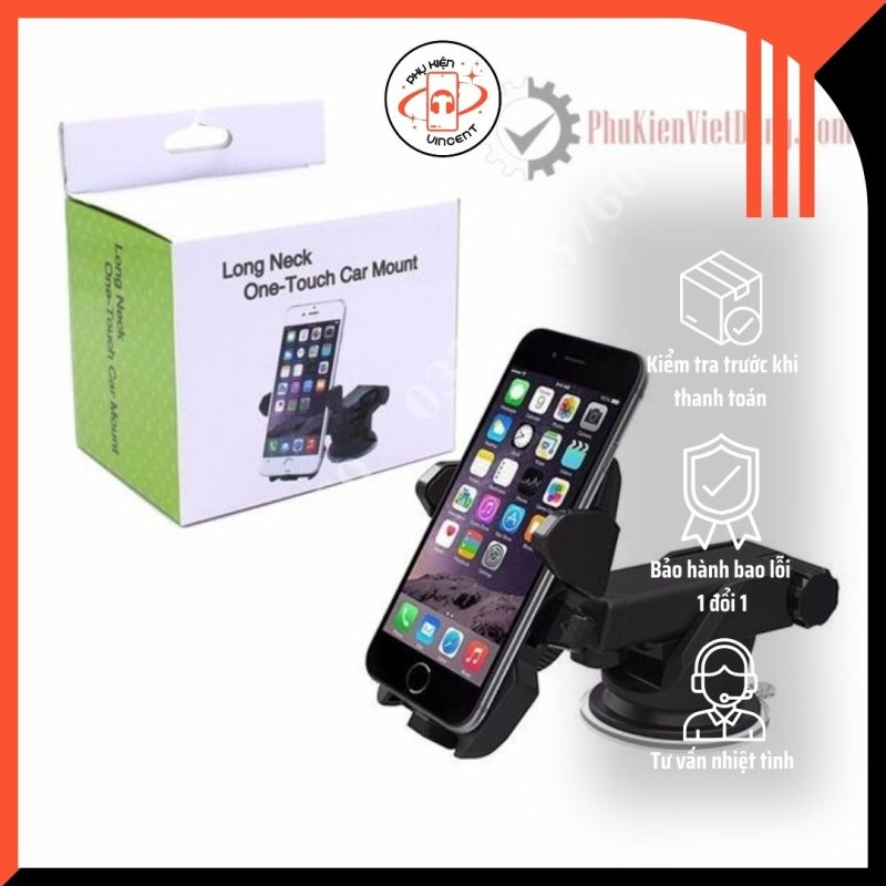 GIÁ ĐỠ ĐIỆN THOẠI LONG NECK ONE TOUCH CAR MOUNT