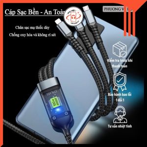 Cáp Sạc Nhanh 3in1 J99 CAP64