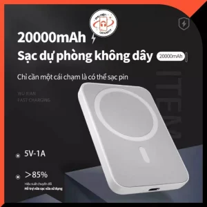 Sạc Dự Phòng Không Dây 15W 5000mAh