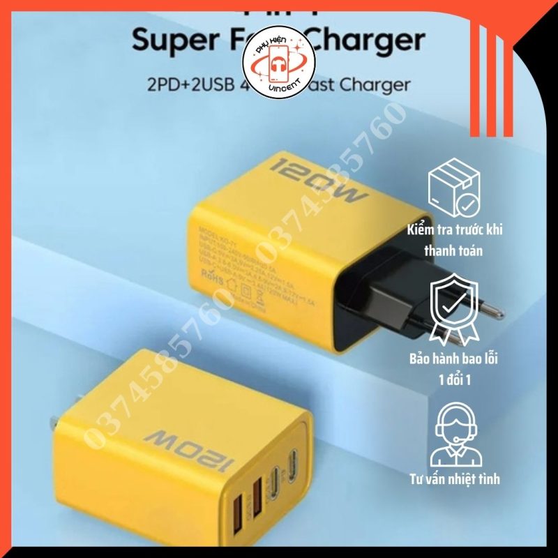 CỦ SẠC CHARGER SUPER FAST 120W